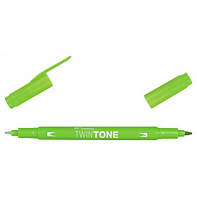 Tombow TwinTone Marker - Rainbow Colours - Yellow Green