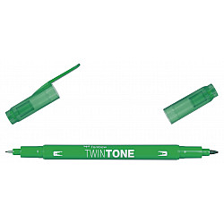 Tombow TwinTone Marker - Rainbow Colours - Green