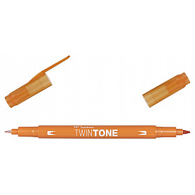 Tombow TwinTone Marker - Rainbow Colours - Orange