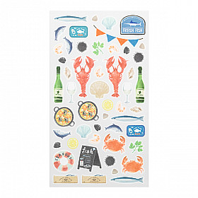 Midori Sticker Marché Collection - Seafood