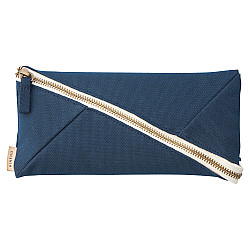 LIHIT LAB HINEMO Wide Open Pen Pouch - Large - Navy Blue