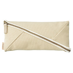 LIHIT LAB HINEMO Wide Open Pen Pouch - Large - Beige