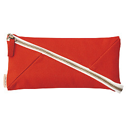 LIHIT LAB HINEMO Wide Open Pen Pouch - Large - Red