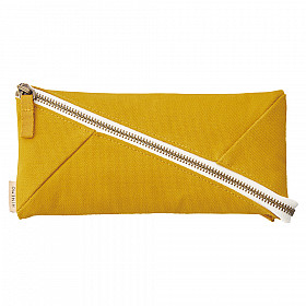 LIHIT LAB HINEMO Wide Open Pen Pouch - Groot - Yellow