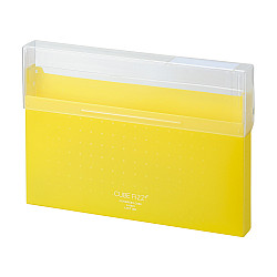 LIHIT LAB Cube Fizz Top Opening Storage Case - A4 - Yellow