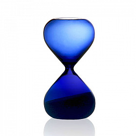 Hightide Hourglass M Zandloper - Looptijd 5 Minuten - Blauw