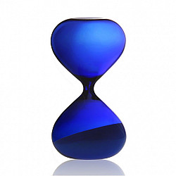 Hightide Hourglass L Zandloper - Looptijd 15 Minuten - Blauw