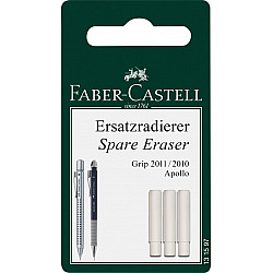 Faber-Castell Apollo/GRIP 2011 Mechanical Pencil Spare Eraser - Set of 3