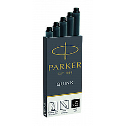 Parker Quink Ink Cartridges - Set of 5 - Black