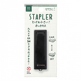 Midori XS Mini Size Stapler - Black
