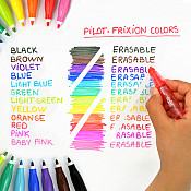 Pilot FriXion Colors Erasable Felt-Tip Markers