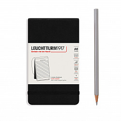 Leuchtturm1917 Reporter Notepad - Pocket A6 - Gelinieerd - Zwart