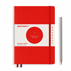 Leuchtturm1917 Notitieboek - Bauhaus Edition - A5 - Blue Dotted - Red