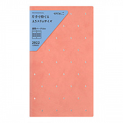 Midori 2022 Professional Diary PRD - Slim - Weekly Vertical - Leaf