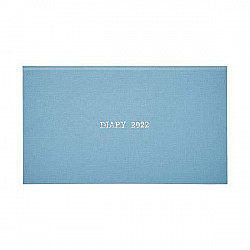 Kokuyo Trystrams 2022 Pocket Size Thin Diary - Hardcover - Horizontal - Blue