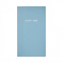 Kokuyo Trystrams 2022 Pocket Size Thin Diary - Softcover - Vertical - Blue