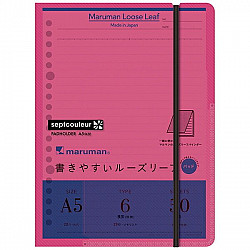 Maruman Septcouleur Loose Leaf Pad Schrijfmap - A5 - Roze