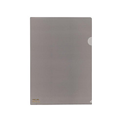 LIHIT LAB Premium Folder / Color Clear Holder - Set of 5 - A4 Size - Transparant Black