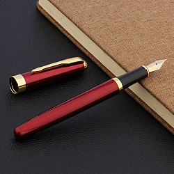 Baoer 388 Fountain Pen - Medium - Shiny Red