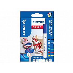 * Pilot Pintor Pigment Inkt Paint Marker - Classic Mix - Fine - Set van 6