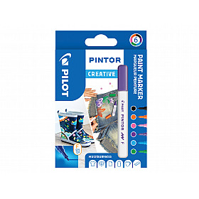 * Pilot Pintor Pigment Inkt Paint Marker - Creative Mix - Fine - Set van 6