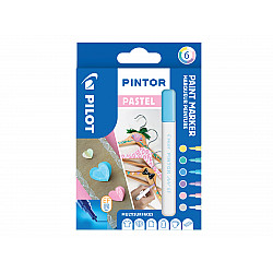 * Pilot Pintor Pigment Ink Paint Marker - Pastel Mix - Fine - Set of 6