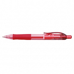 Penac FX-7 Retractable Gel Ink Pen with Safety Clip - Medium - Red