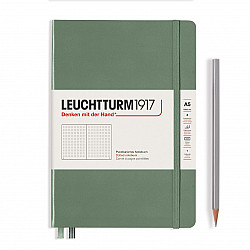 Leuchtturm1917 Notebook - A5 - Hardcover - Dotted - Smooth Colours - Olive