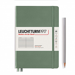 Leuchtturm1917 Notebook - A5 - Hardcover - Ruled - Smooth Colours - Olive