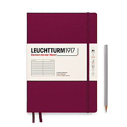 Leuchtturm1917 Notebook - B5 Composition - Hardcover - Ruled - Port Red