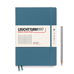 Leuchtturm1917 Notebook - B5 Composition - Hardcover - Ruled - Stone Blue