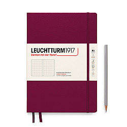 Leuchtturm1917 Notebook - B5 Composition - Hardcover - Dotted - Port Red