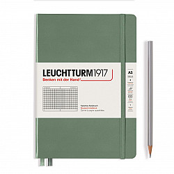 Leuchtturm1917 Notebook - A5 - Hardcover - Squared - Smooth Colours - Olive