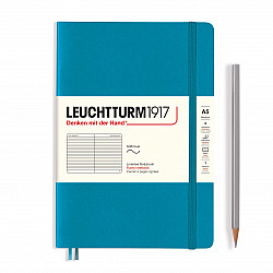 Leuchtturm1917 Notebook - A5 - Softcover - Ruled - Smooth Colours - Ocean