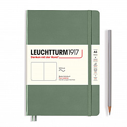 Leuchtturm1917 Notebook - A5 - Softcover - Plain - Smooth Colours - Olive