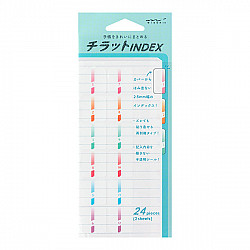 Midori Index Label Chiratto - Kleurvolle Nummers - Set van 24