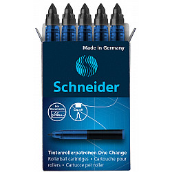 Schneider One Change Rollerball Refill - Set of 5 - Black