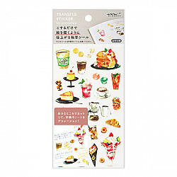 Midori Transfer Stickers for Journaling - Snacks