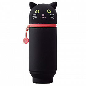 LIHIT LAB Punilabo Stand Pen Etui - Groot Formaat - Black Cat
