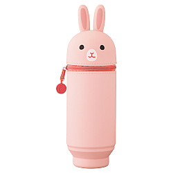 LIHIT LAB Punilabo Stand Pen Case - Big Size - Pink Rabbit (Limited Edition)