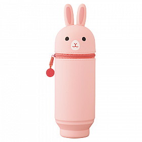 LIHIT LAB Punilabo Stand Pen Etui - Groot Formaat - Pink Rabbit (Limited Edition)