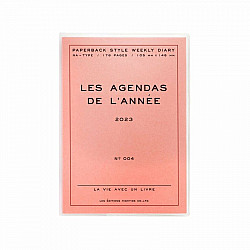 Hightide Les Agenda de L'Année Diary 2023 - A6 Weekly - Pink