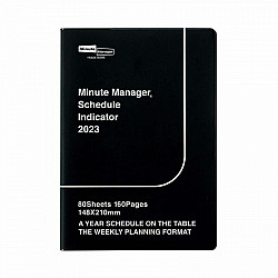 Hightide Minute Manager Diary 2023 - A5 Weekly - Black