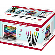 Tombow ABT Dual Brush Pen Marker - Desktop Organizer met 107 kleuren + blender