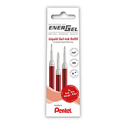 Pentel Energel LR7 Refill - 0.7 - Red - Set of 3