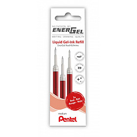 Pentel Energel LR7 Vulling - 0.7 - Rood - Set van 3