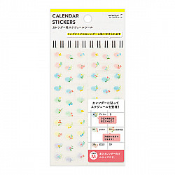 Midori Calendar Stickers - Flowers Medium