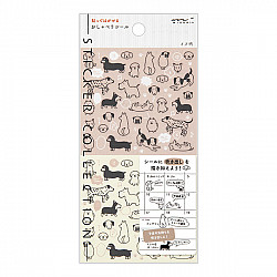 Midori Talking Diary Stickers - Dogs