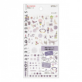 Midori Diary Color Stickers - Lavender Colors