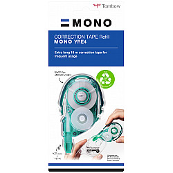 Tombow MONO CT-YRE4 Correction Tape Roller Refill - 4.2 mm - Green